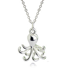 Led 2015 silver pendant necklace gold blue peak steampunk Hotpin octopus necklace alloy necklace new woman of fashion jewelry