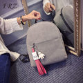 Ultra simple Retro Nubuck Leather Backpack Women Fashion Casual Small Bag All match Designer School Bag