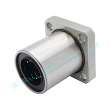 2pcs/lot LMK20UU LMK20 20mm flange linear ball bearing bushing for 3d printer linear shaft guide rail rod round shaft cnc parts