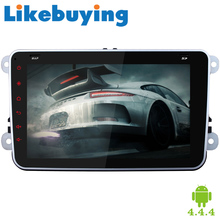 1024*600 HD 8” Quad Core 2 Din Android 4.4.4 Car DVD Automotivo For Volkswagen/VW polo/passat/golf 4 5 6/bora/touran/jetta/seat