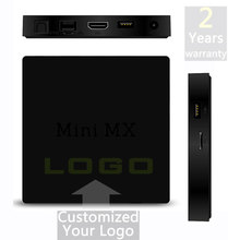 10pcs Customized 2 years warranty Amlogic S905 A53 64bits 2gb/16gb+16gb Bluetooth Mini MX Google Android Smart IPTV TV OTT boxes