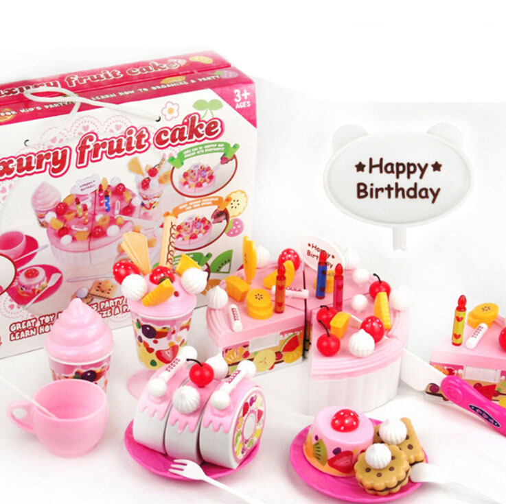 Birthday Cake Toy Set Plastic Speelgoed Keuken Accessoires Plastic : Birthday Cake Toy Set Plastic