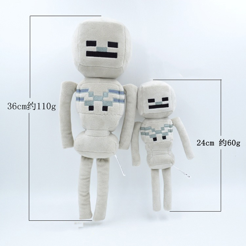 minecraft skeleton plush toy