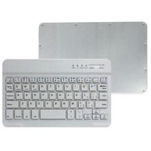Factory Price water proof anti skid Brushed Aluminum Wireless Bluetooth Keyboard Energy saving For IOS Android