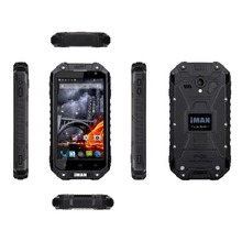 Black iMAN IP68 Waterproof 2G 32G MTK6592 1 57GHz PTT Radio Walkie Talkie 3G GPS Android