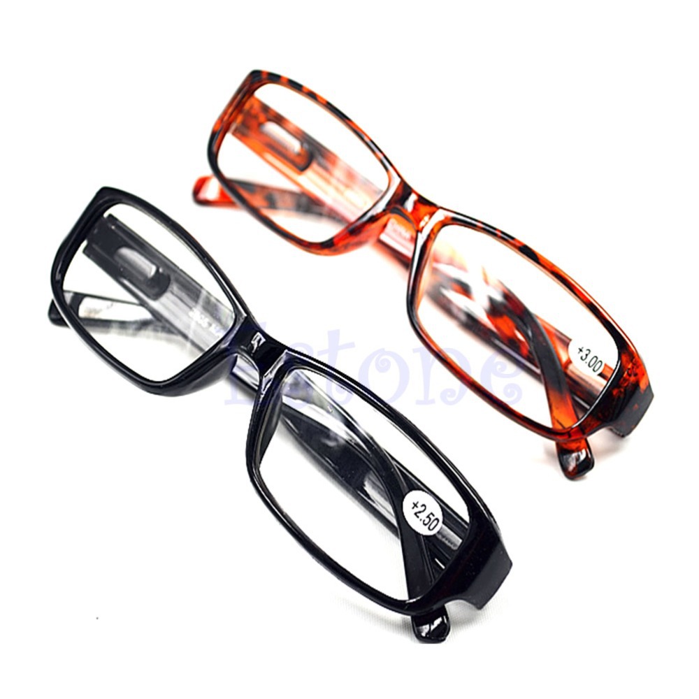 Free Shipping Comfy Reading Glasses Presbyopia Black Brown New 1.0 1.5 2.0 2.5 3.0 Diopter