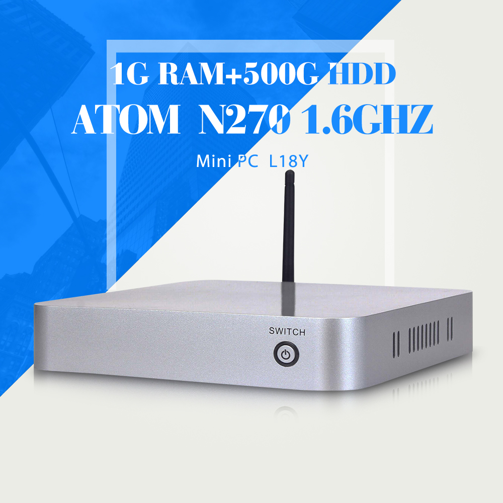 Low power low heat INTEL ATOM N270 cheapest mini pc thin client laptop computer support hd video very small but powerfull PC