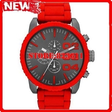 DZ4289 dz4289 Quartz Chronograph Red Silicone Wrapped Stainless Steel Men s DZ4289 Original Box Logo