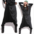 High Street Fashion Hanging Crotch Harem Pants Casual Loose Big Yards Hip Hop Plus Size Women