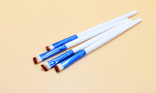 2 PCS/LOT Hot Sale white Wooden Handle Eyebrow brush Woman’s Makeup Brush Angled Brow Brush Makeup Tool & Accessories M155157