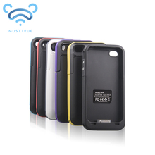 2015 new 4000mAh Rechargeable External Battery Backup Charger Case Cover Pack Power Bank mobile phone supply for iPhone 4 4S