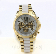2014 New Fashion Kors Watch Gold Color Mens Watches Top Brand Luxury Hot Selling Ladies Watch
