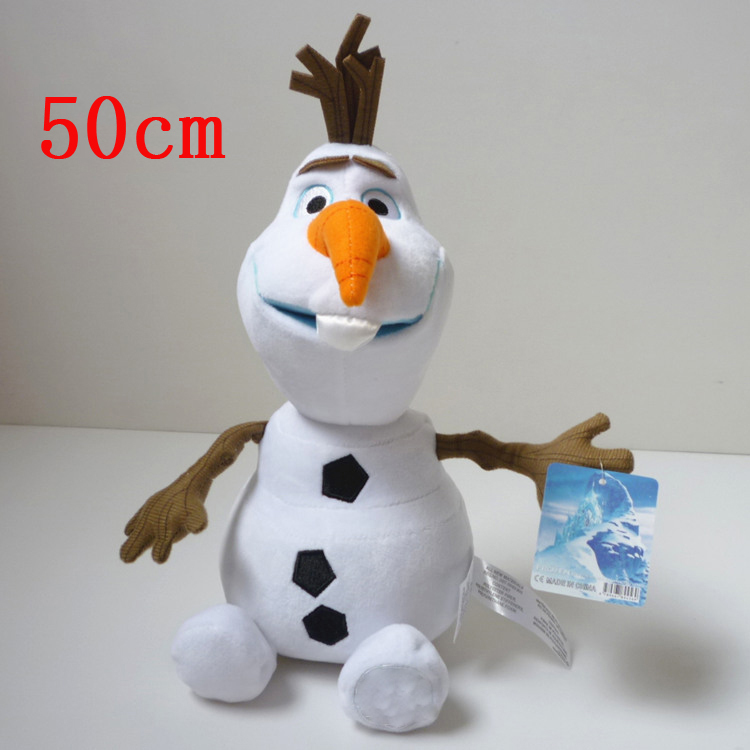 1PCS NEW 50CM The Frozen Anna Elsa Hans Kristoff Sven Olaf classic Plush Toys,the Snowman Plush Doll Stuffed Toy For kid gift