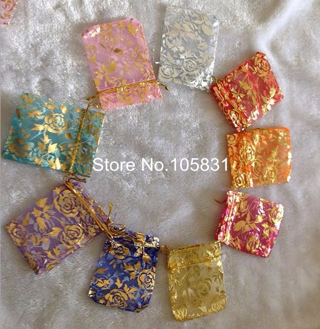 100x organza jewelry gift bag jewellery pouch christmas wedding