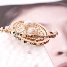 2015 Special Offer New Vintage Unisex Collar Harry Potter Rotating Time Turner Necklace Hourglass Pendent Jewelry