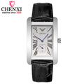 CHENXI Luxury Men Leather Strap Quartz Watch Male Simple Square Independent Second Dial Men s 30m