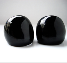 Free Shipping Fashion Ring Handmade Classic Black Murano Glass Rings CollectionBP