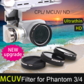 DJI Phantom 3 4 Accessories MCUV Filter Glass CPL ND4 ND8 Filter UV Filter Ultraviolet Filter