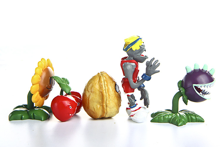 10pcs Rushed 2 PVZ Classical PVC Chomper Cherry Bomb Peashooter