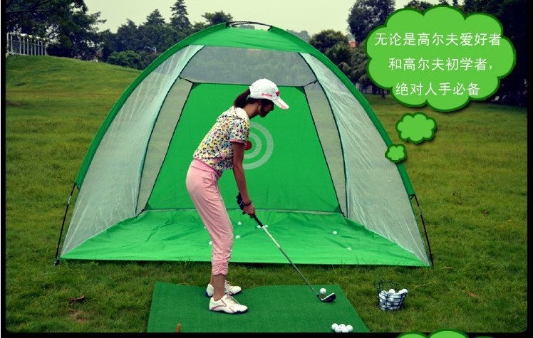 3M 2M Golf Training Aids Golf practice net Indoor exercises net Cages with 60 30CM Mats