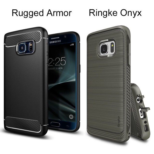 Оригинальный ПМГ Прочный/Ringke Оникс Чехлы для Galaxy S7 (5.1 дюймов) прочный Гибкий ТПУ Защитные Чехол для Samsung Galaxy S7