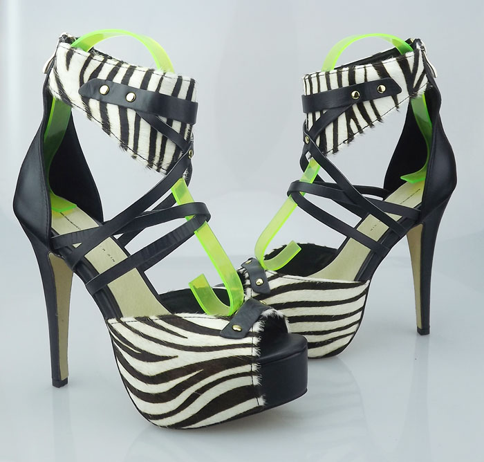 zebra print gladiator sandals