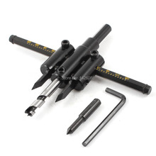 Alloy 30mm to 120mm Diameter Cut Adjustable Circle Cutter Tool +Spare Drill Bit