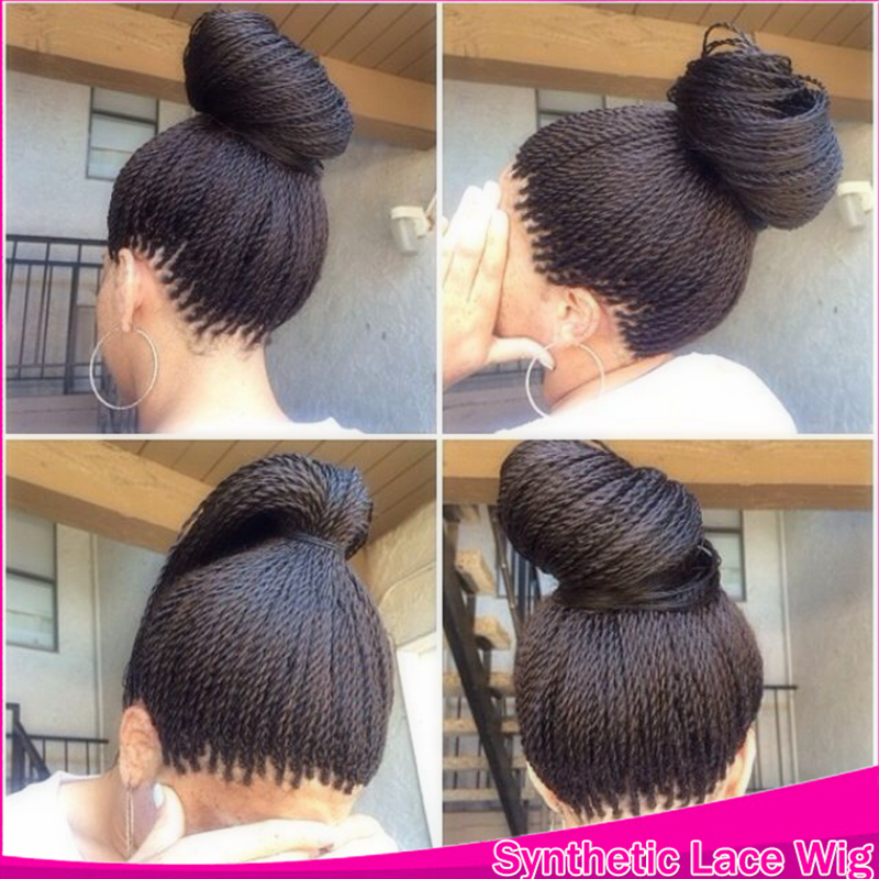 Havana Crochet Micro Long Twist Braids Hair Synthetic Lace Front ...