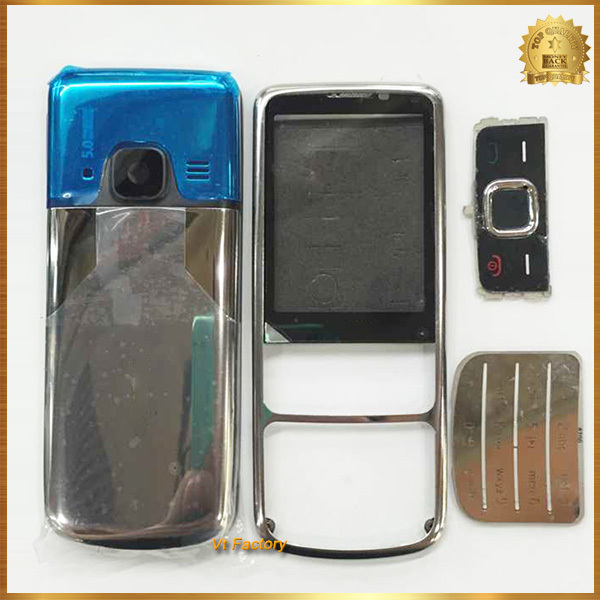 Silver Full Complete Housing Faceplate Cover Case for Nokia 6700 Classic 6700C Housing Cover Battery Case with Keypad Free No.