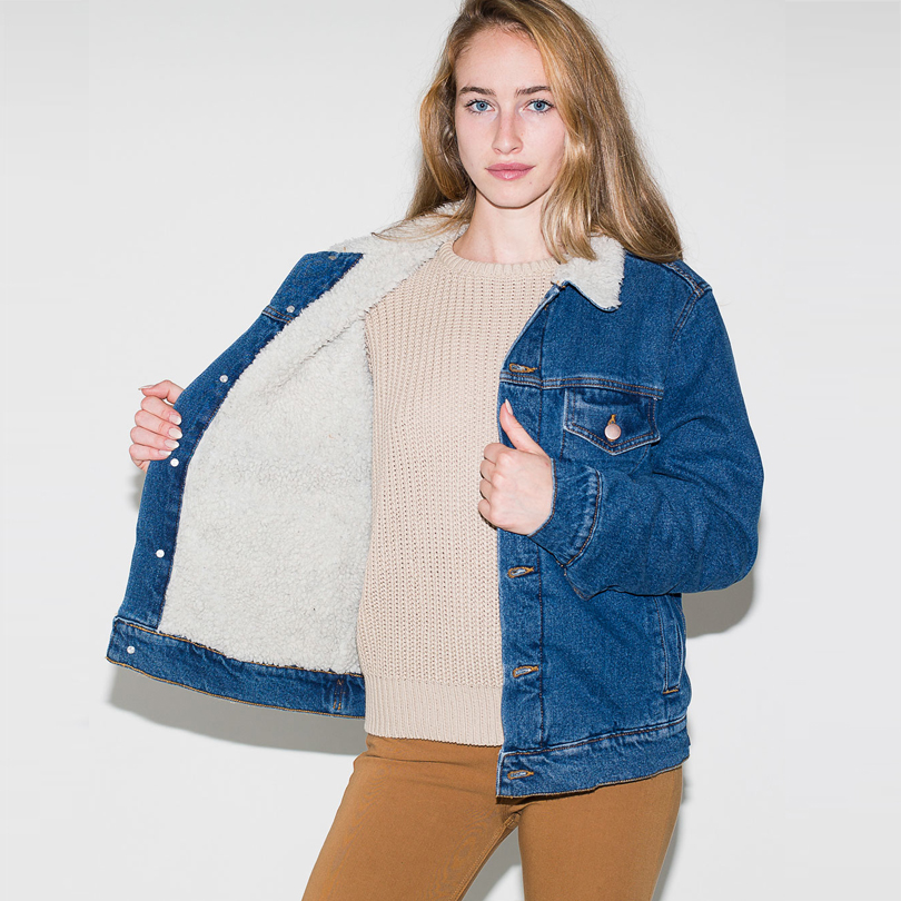 Denim Days Home Interior american apparel women unisex denim sherpa interior lining Denim Days Home Interior american apparel women unisex denim sherpa interior lining