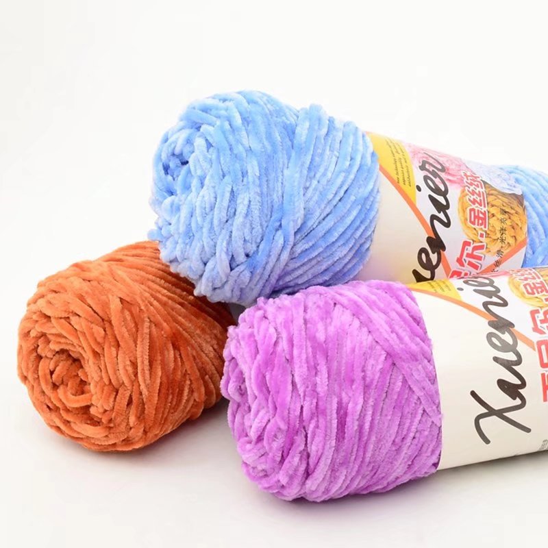 100g/pc Super Soft Baby Sweater Scarf Yarn for Knitting Hand Knitted Chenille Wool Crochet Yarn