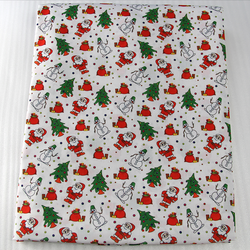 42751 50*147cm merry christmas Santa Claus series fabric patchwork printed cotton fabric for Tissue Kids Bedding home textile
