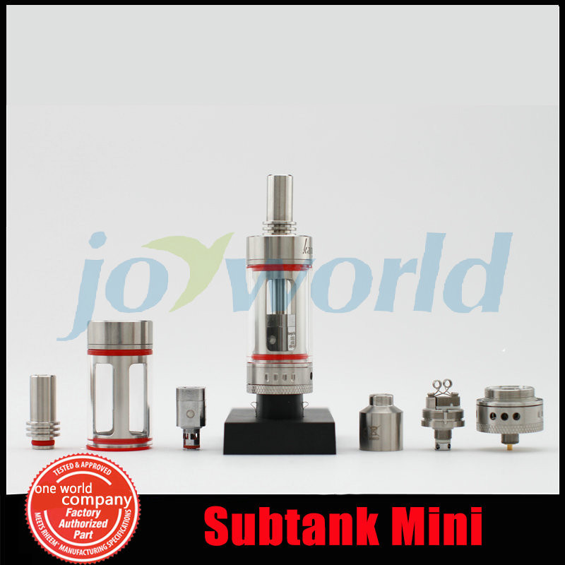 9 Kanger Subtank Mini With OCC Coil 0.5ohm 1.2ohm 4.5ML Kangertech Subtank Mini RBA Dual Coil Pyrex Glass E-Cig Atomizer