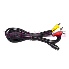 10pcs a lot Nickel Plated Plug AV Cable for SEGA Saturn