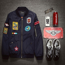 Men Bomber Jacket 2016 Jacket Spring Varsity Jacket College Army Green Outerwear Coat Baseball Man Jacket Tide