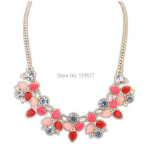2015 New Fashion Brand Designer Chain Choker Vintage Rhinestone Necklace Bib Statement Necklaces Pendants Women Jewelry