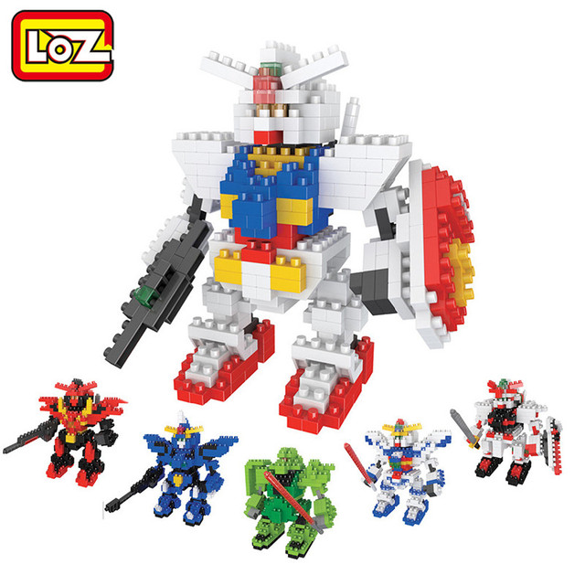 Мини Gundam Строительство Блоки Фигурку Модель Micro Строительные Блоки 6 шт./компл. Игрушки Подарок для Детей 9 + Оригинальная Коробка