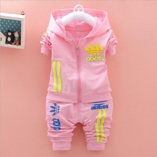2016 brand new Boys clothing set kids sports suit children tracksuit girls T shirt pants gogging sweatshirt casual clothes