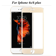 Full Cover Tempered Glass Screen Protector for iPhone 6 Plus 6s Plus Glass Protective Film For iphone 6 6s free shipping