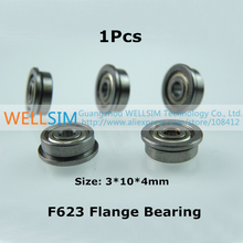 1Pcs F623 Flange bearing 3*10*4mm With flange Edge Laser Level Instrument Laser line instrument For 3D Printer Accessories