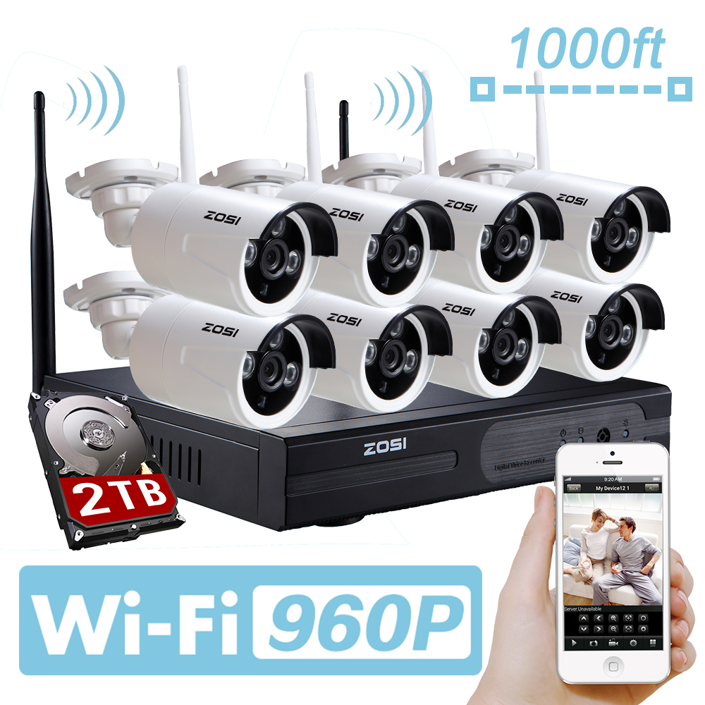 aliexpress buy zosi 8ch 960p wifi nvr 2tb hdd with 8 pcs waterproof ir bullet wireless ip aliexpress buy zosi 8ch 960p wifi nvr 2tb hdd with 8 pcs waterproof ir bullet wireless ip