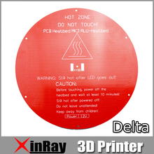 Free shipping 3D printer Rounness Dia 220mm MK3 Heatbed Hot Bed Aluminum Plate for DELTA Printer 3 D Printer Accessories 3D-A3