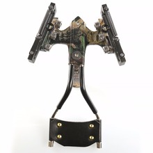 Top Grade Slingshot Hunting Powerful Catapult Camouflage Stainless Steel Hunter Aluminium Alloy Sling Shot With Arrow
