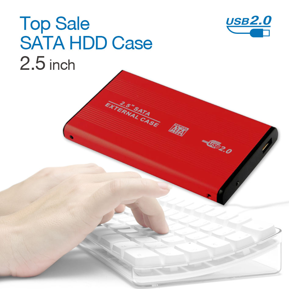 Купить красный hdd диска мобильного внешний корпус box случае 2,5" sata ...