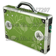 Free Shipping 20W Portable Solar Generator Ultra Thin Briefcase Design LED Lighting Music System AC Charger