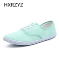 Spring and summer candy color with comfortable women canvas shoes simple College style of female students