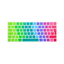 Spanish Rainbow Keyboard Cover Silicone Skin Protector For Apple Magic Keyboard MLA22B/A EU/UK European Keyboard Layout