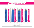 Hot Sell 100 pieces Disposable Goods Make up Tattoo Blade Needles Blue Series 0 20 mm