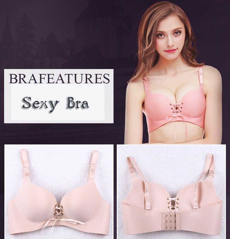 Plus Size D Cup Sexy Women Seamless LB Bra Gather Adjustable Super Push Up Bra Women Underwear Seamless Underwear Lingerie Bras Plus Size D Cup Sexy Women Seamless LB Bra Gather Adjustable Super Push Up Bra Women Underwear Seamless Underwear Lingerie Bras