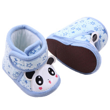 2016 Cute Newborn Warm Baby Girl Anti-slip Soft Sole Slipper Shoes Boots